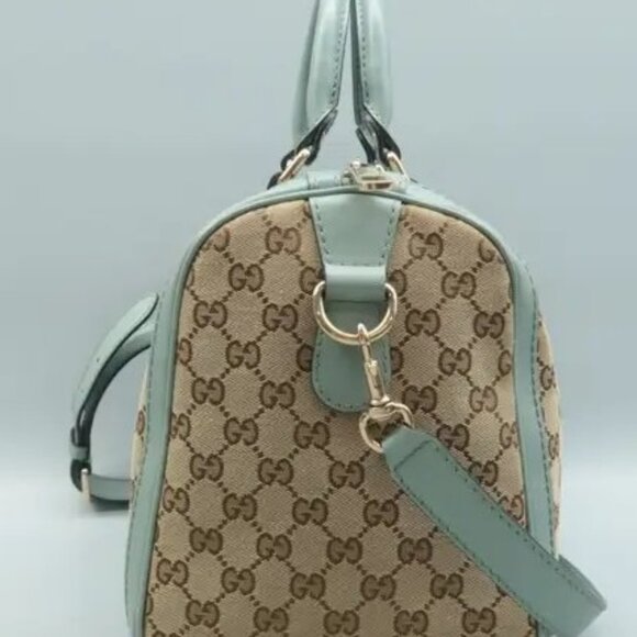 GUCCI CLASSIC MONOGRAM BOSTON MEDIUM W/LONG STRAP-100% AUTHENTIC - Picture 4 of 16